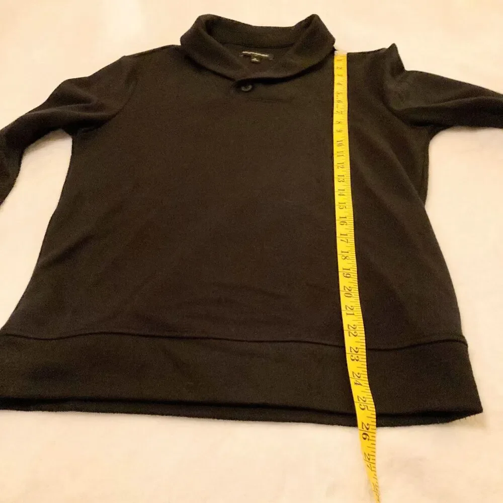 Banana Republic Black Shawl Collar Sweater Men's Size Small EUC